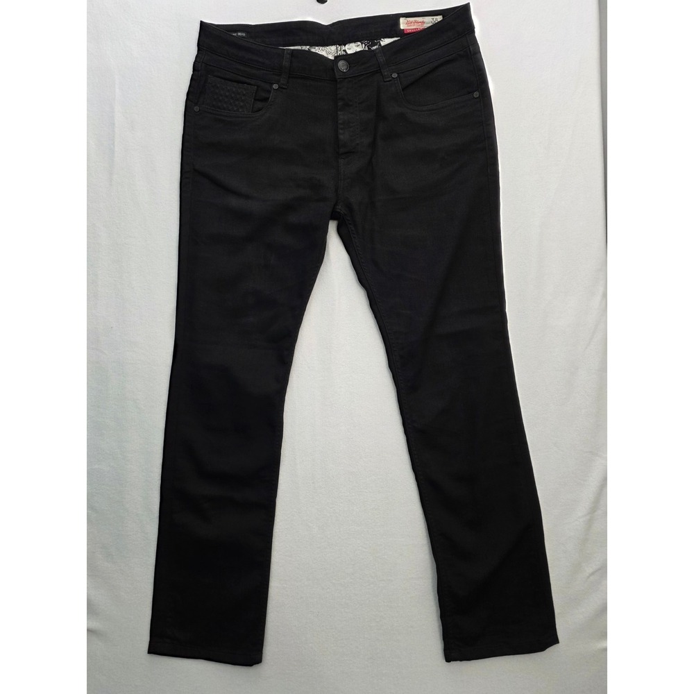 Ed Hardy Jeans Skuller 38 Black Punk Rock Streetwear